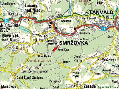 Mapa Smr�ovky